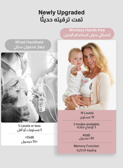 شفاطة الحليب القابلة للارتداء من ميازي حرية الأم تبدأ هنا